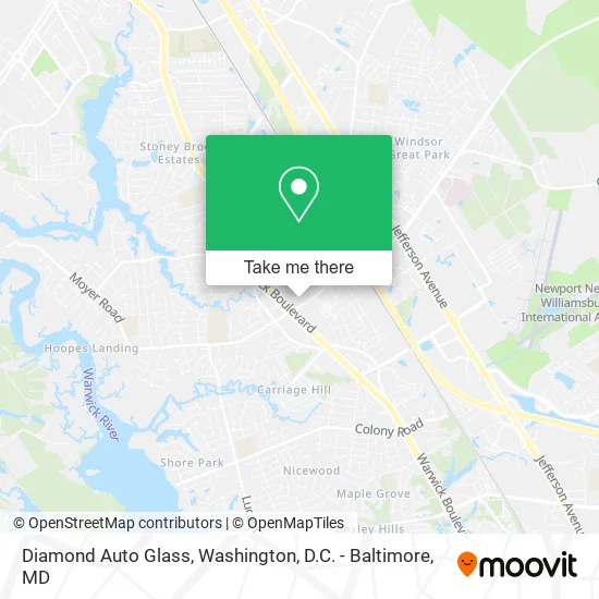 Diamond Auto Glass map