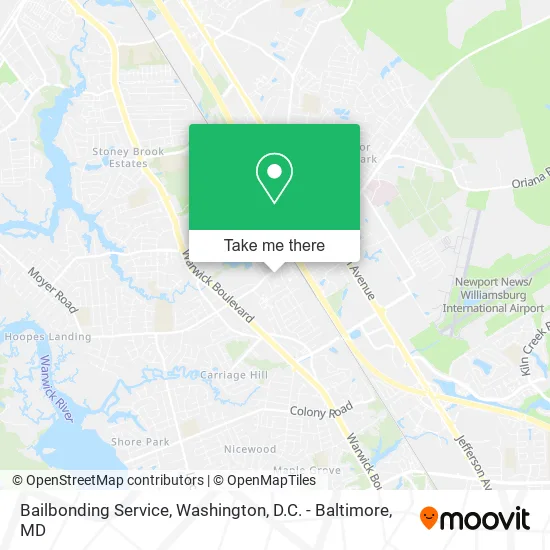 Bailbonding Service map