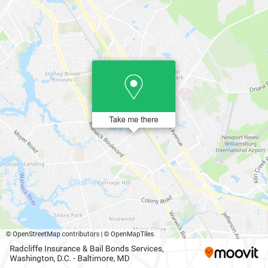 Radcliffe Insurance & Bail Bonds Services map