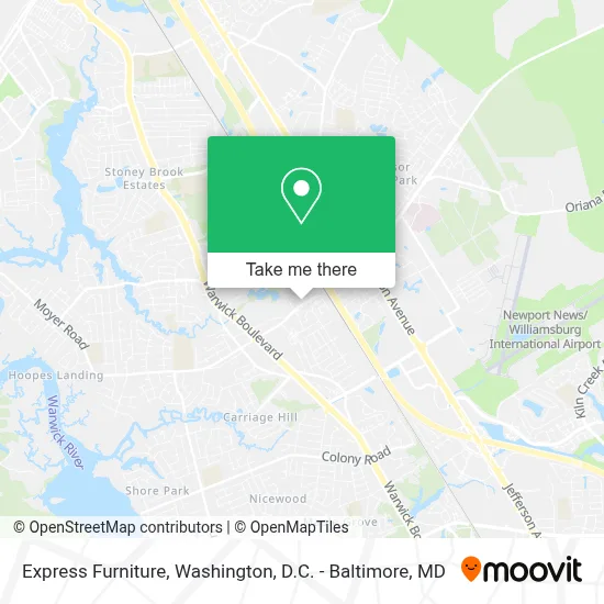Express Furniture map