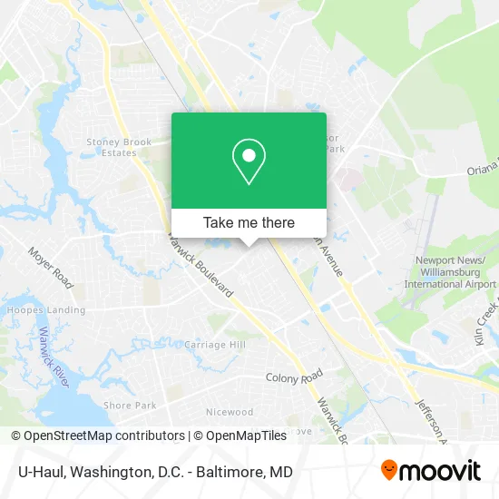 U-Haul map