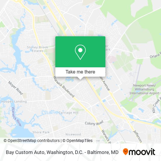 Bay Custom Auto map