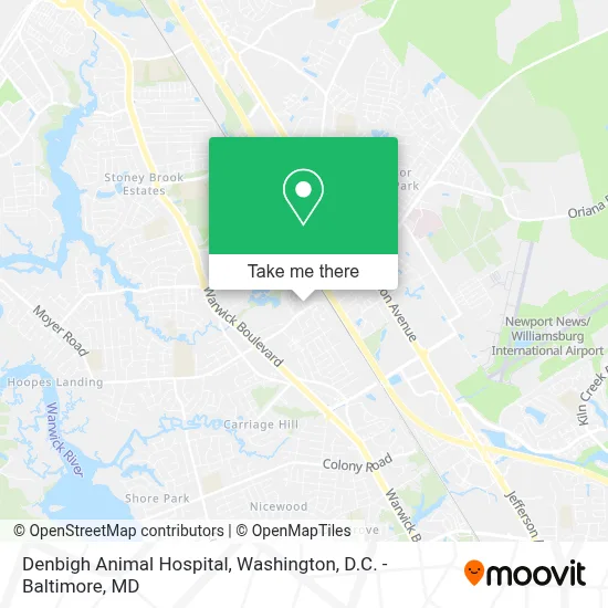 Denbigh Animal Hospital map