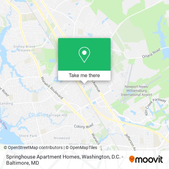 Springhouse Apartment Homes map