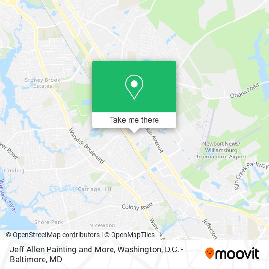 Jeff Allen Painting and More map