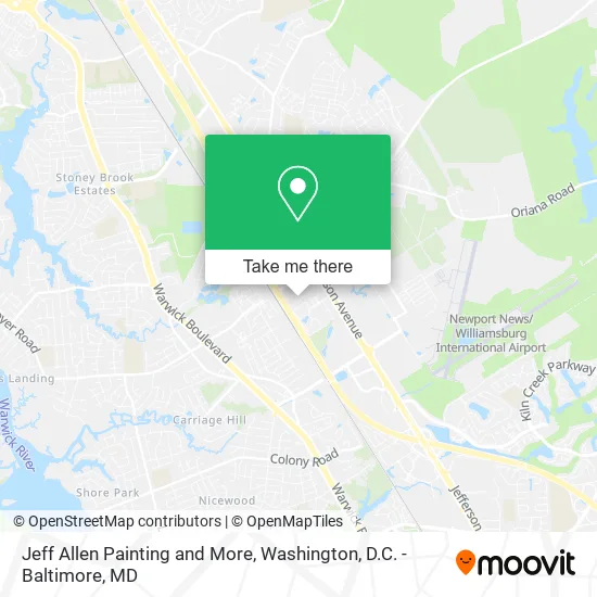 Mapa de Jeff Allen Painting and More