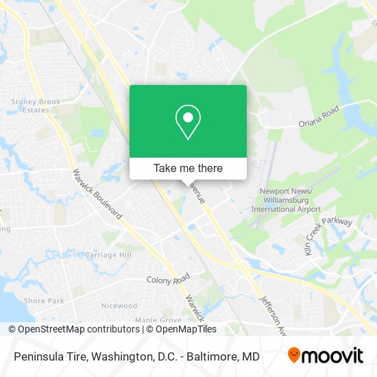 Peninsula Tire map