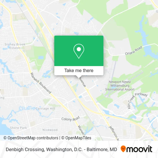 Denbigh Crossing map