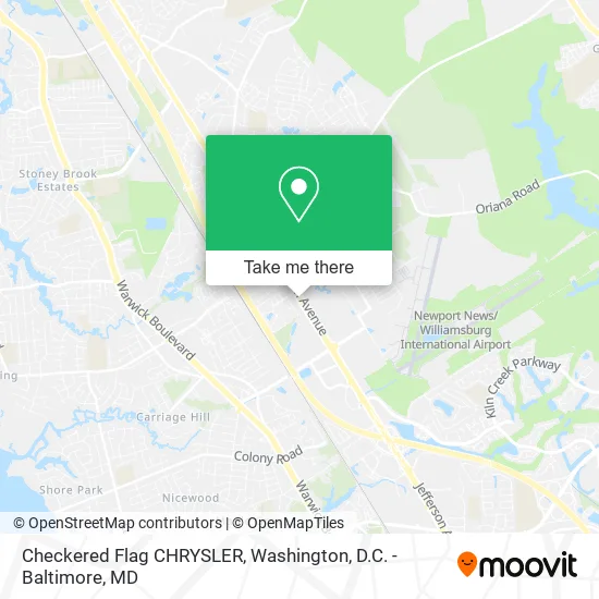 Checkered Flag CHRYSLER map