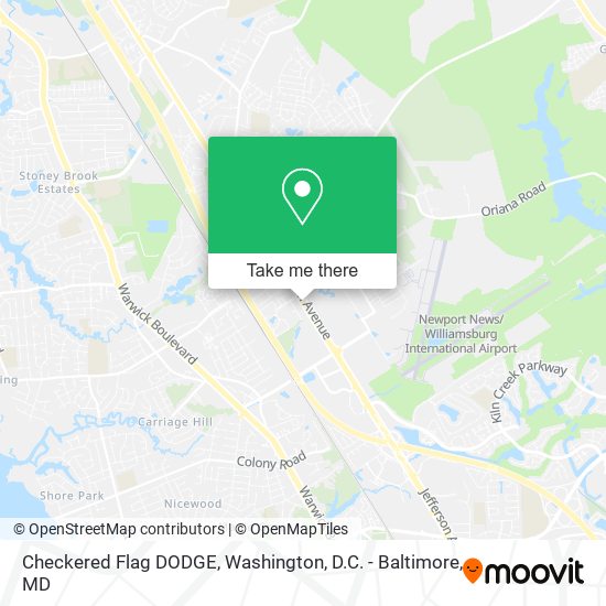Mapa de Checkered Flag DODGE