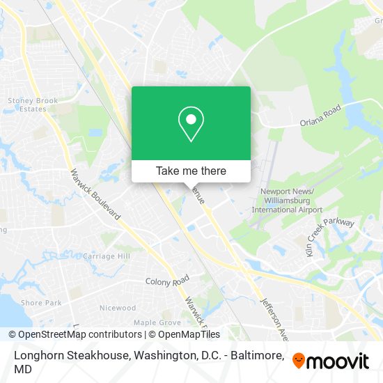 Mapa de Longhorn Steakhouse