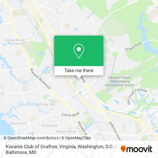 Mapa de Kiwanis Club of Grafton, Virginia
