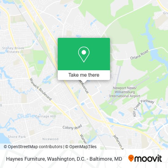 Mapa de Haynes Furniture
