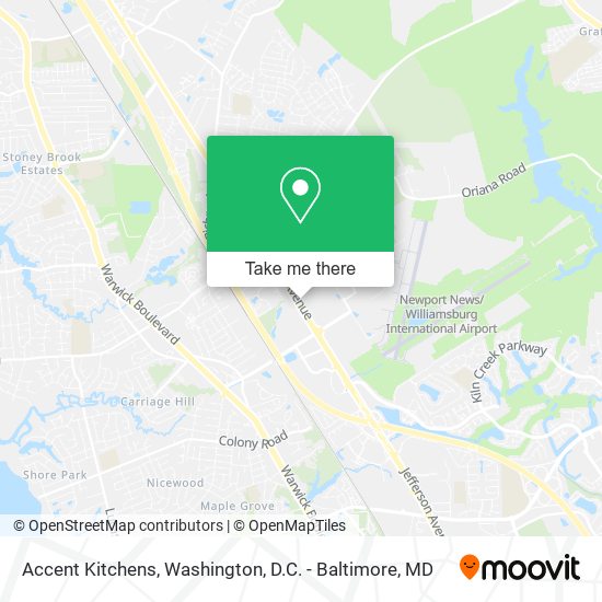 Mapa de Accent Kitchens