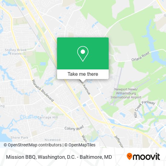 Mission BBQ map