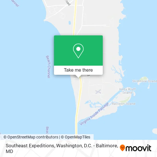 Southeast Expeditions map