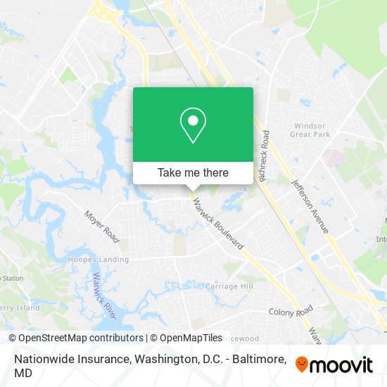 Nationwide Insurance map