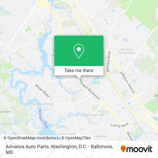 Advance Auto Parts map