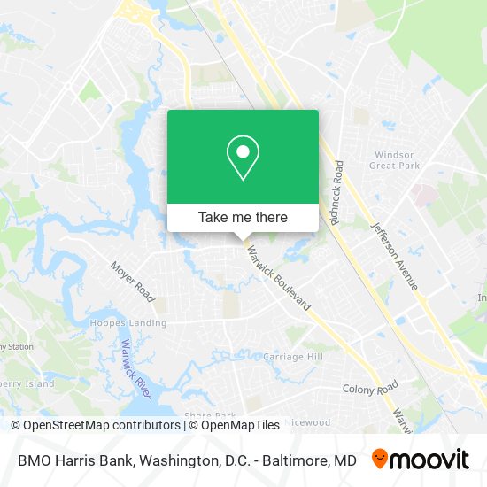 BMO Harris Bank map