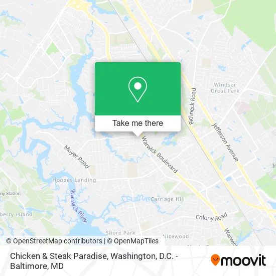 Chicken & Steak Paradise map