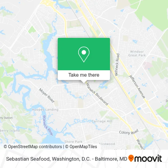 Sebastian Seafood map