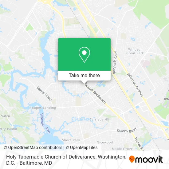 Holy Tabernacle Church of Deliverance map