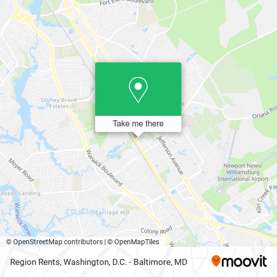 Region Rents map