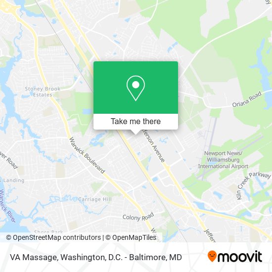VA Massage map
