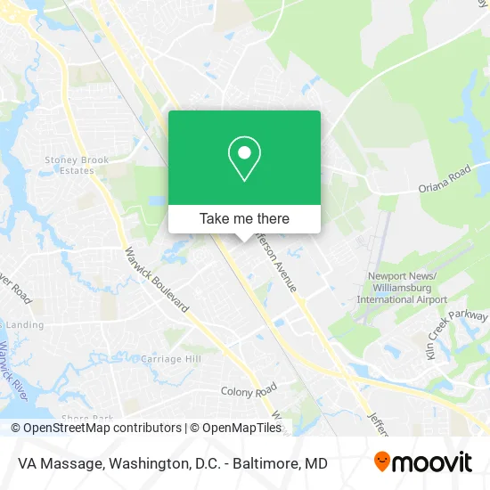 VA Massage map
