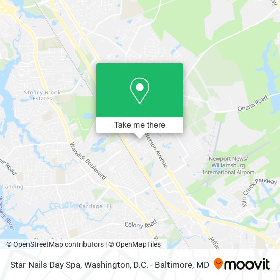 Star Nails Day Spa map