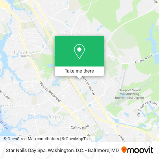 Star Nails Day Spa map