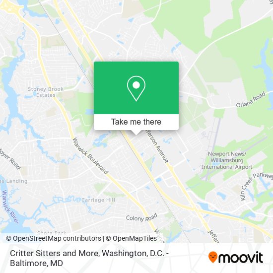 Mapa de Critter Sitters and More
