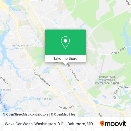 Mapa de Wave Car Wash