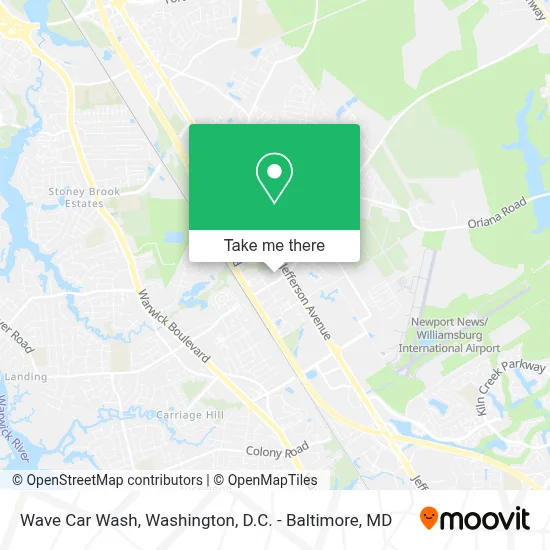 Wave Car Wash map