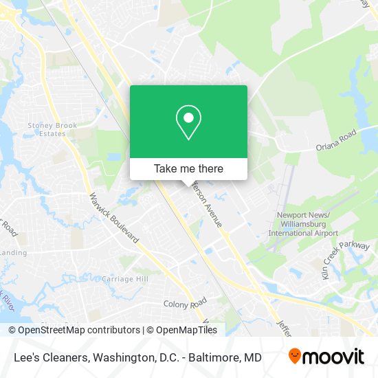 Lee's Cleaners map