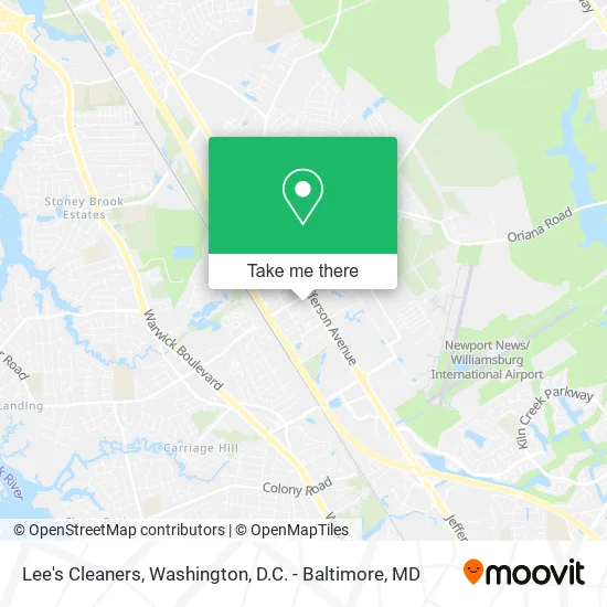 Lee's Cleaners map