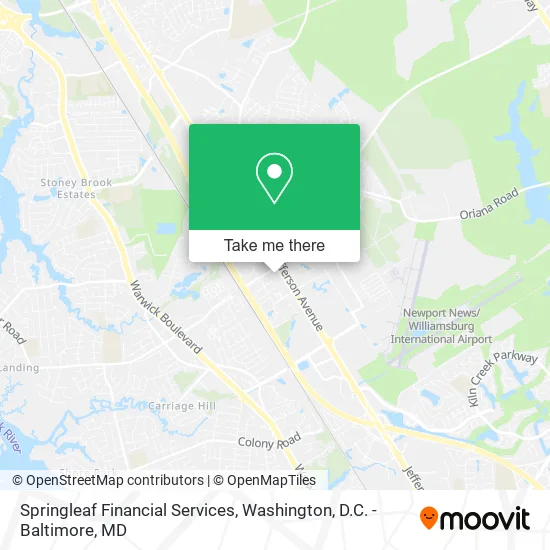 Springleaf Financial Services map