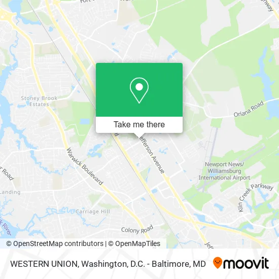WESTERN UNION map