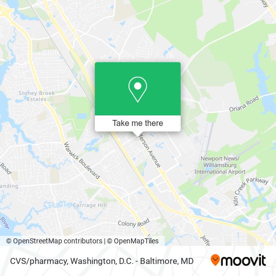 Mapa de CVS/pharmacy