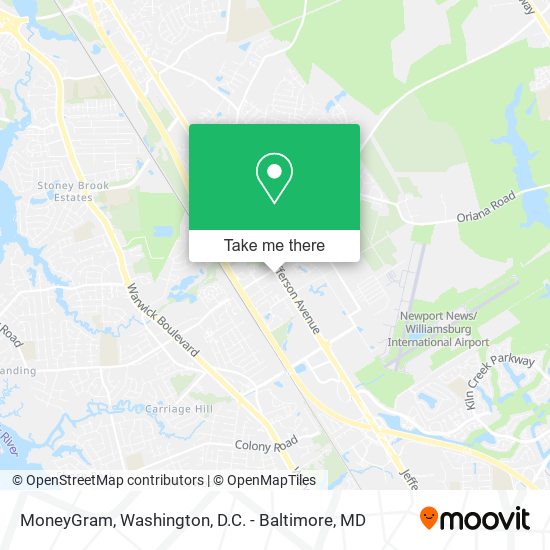 Mapa de MoneyGram