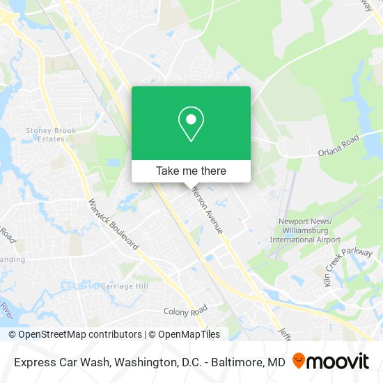 Express Car Wash map