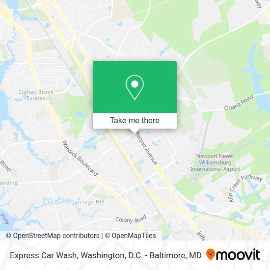 Express Car Wash map