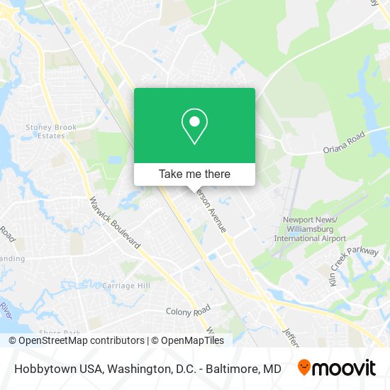 Hobbytown USA map