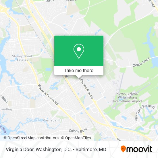 Virginia Door map