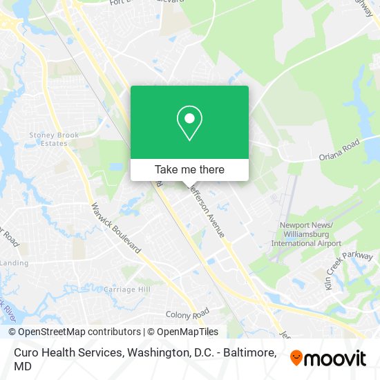 Curo Health Services map