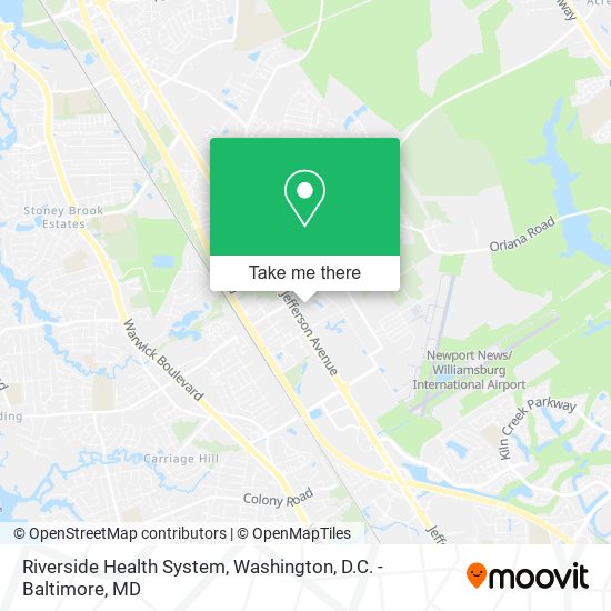 Riverside Health System map