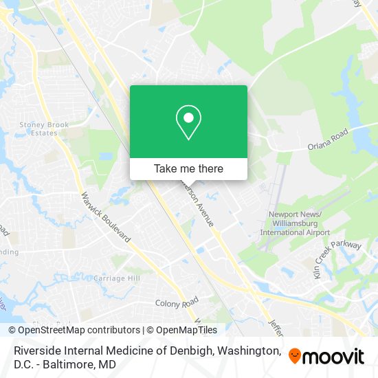 Riverside Internal Medicine of Denbigh map