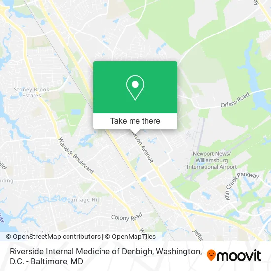 Riverside Internal Medicine of Denbigh map