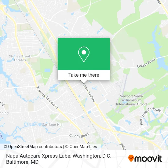 Napa Autocare Xpress Lube map