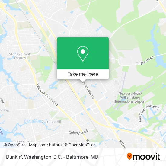 Dunkin' map